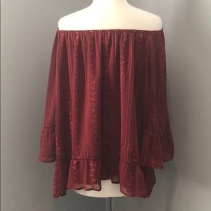 Fever Tops - Fever Burgundy/Copper Top Fever Tops - Fever Burgundy/Copper Top